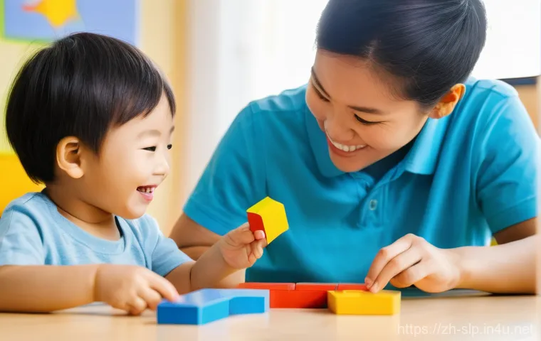 임상 언어치료 경험 - **Prompt 1: Early Childhood Language Development through Play**
    A bright, cheerful, and softly l...