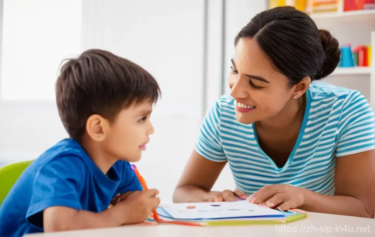 언어 및 의사소통 장애 - **Prompt 1: Empowered Communication with Technology**
    A bright, candid shot of a young girl, abo...