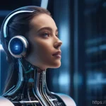 발음 평가 기법 - Image Prompt 1: AI Voice Recognition and Analysis**