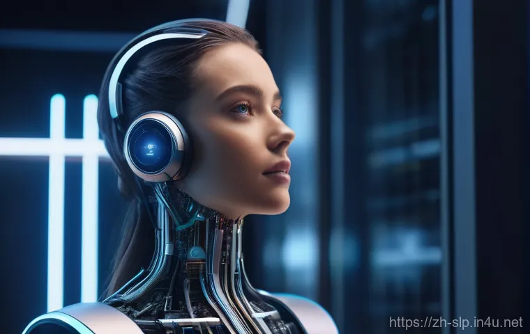 발음 평가 기법 - Image Prompt 1: AI Voice Recognition and Analysis**