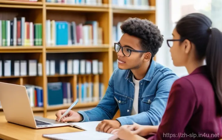 언어 치료사 교육 과정 - **Prompt: Aspiring Speech Therapists in a University Setting**
    "A diverse group of university st...